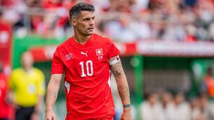 <p>Granit Xhaka of Switzerland  Photo by Sona Maleterova/Getty Images </p>