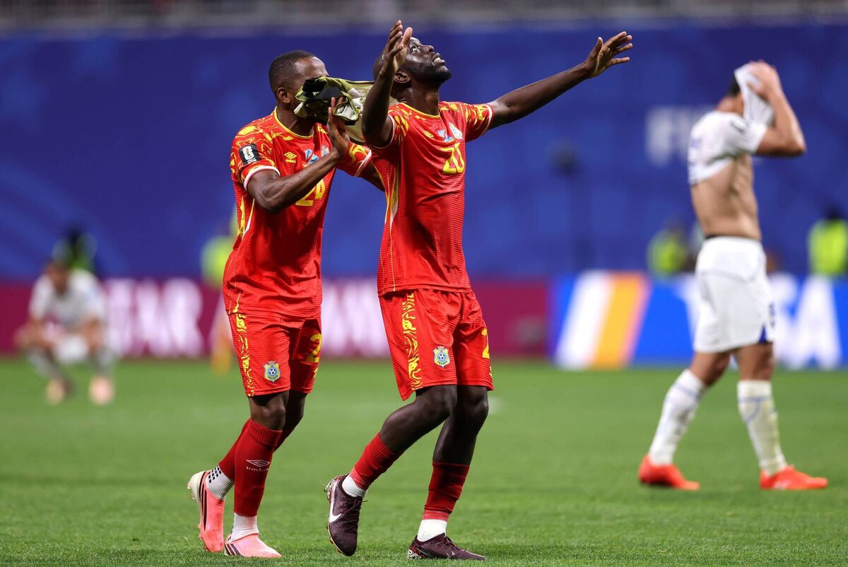 HEAVEN SENT: Yoane Wissa's brace helps Congo into the knockout stages for the first time in their history. Picture: Lars Baron/Getty