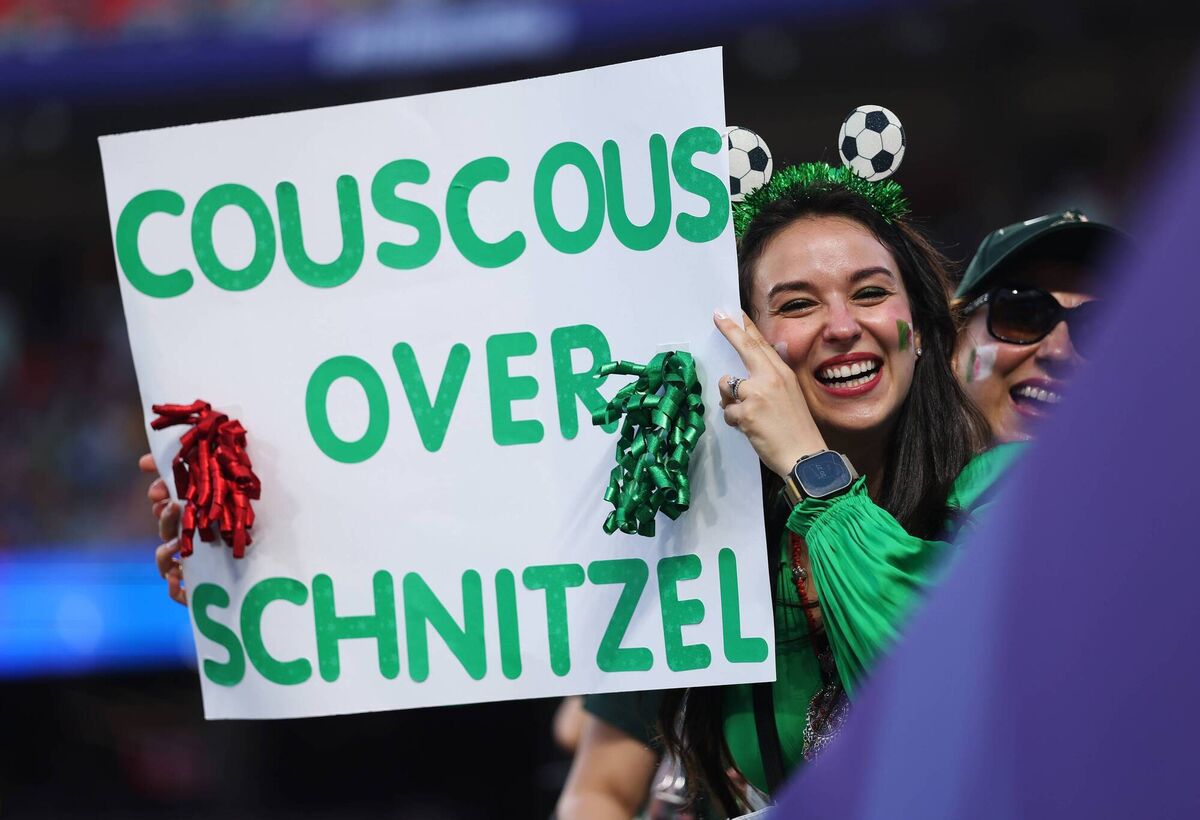 ON THE MENU: One Algeria fan voices her opinion on her opponent's cuisine. Picture: Michael Steele/Getty