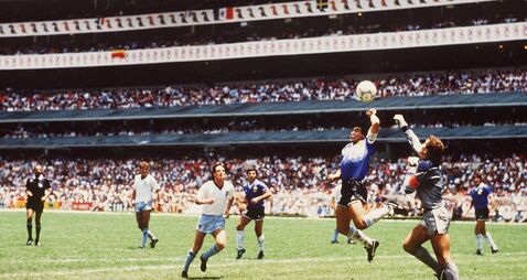 WM 1986 in Mexiko  Viertelfinale ARG - ENG