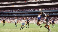 WM 1986 in Mexiko  Viertelfinale ARG - ENG