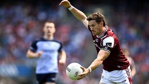<p>Shane Walsh of Galway during the GAA Football All-Ireland Senior Championship quarter-final match between Dublin and Galway at Croke Park in Dublin. Photo by Seb Daly/Sportsfile</p>