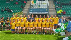<p>The Roscommon team that faced Leitrim in the TG4 All Ireland Intermediate Championship quarter final. Picture: Roscommon LGFA.</p>