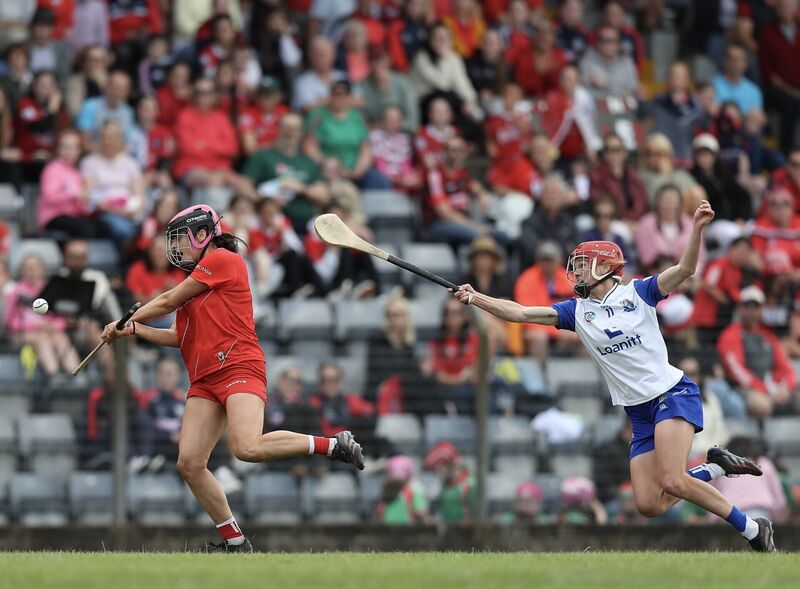 Cork’s Emma Murphy and Waterford’s Beth Carton in action. Pic: ©INPHO/Stephen Heaney. Cork’s Emma Murphy and Waterford’s Beth Carton in action. Pic: ©INPHO/Stephen Heaney.