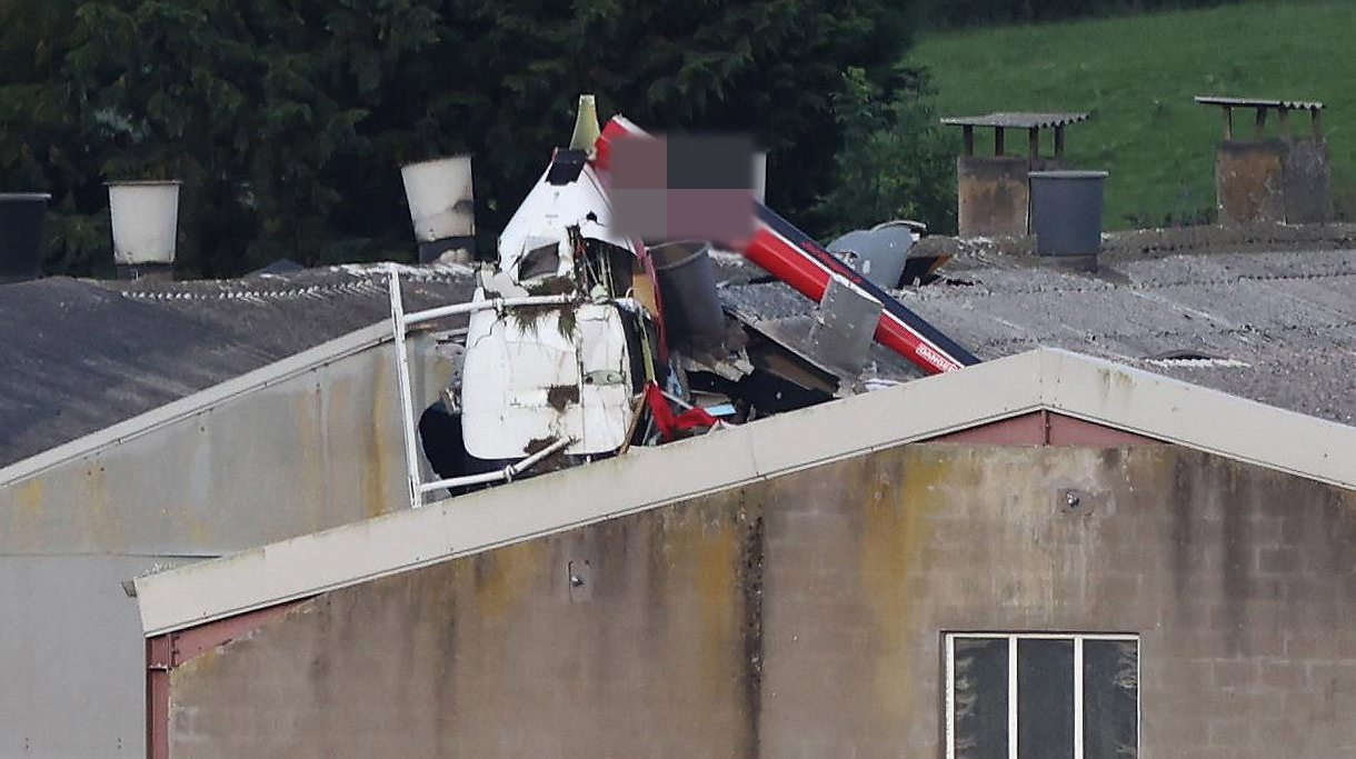 Helicopter crash probably due to loss of control during training manoeuvre
