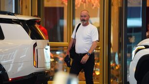 <p>Steve Clarke leaving the Scotland team hotel in Charlotte, North Carolina. Pic: Andrew Milligan/PA Wire. </p>