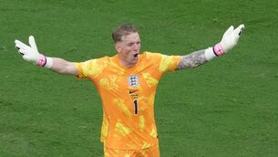 <p>England goalkeeper Jordan Pickford. Pic Martin Rickett/PA Wire. </p>