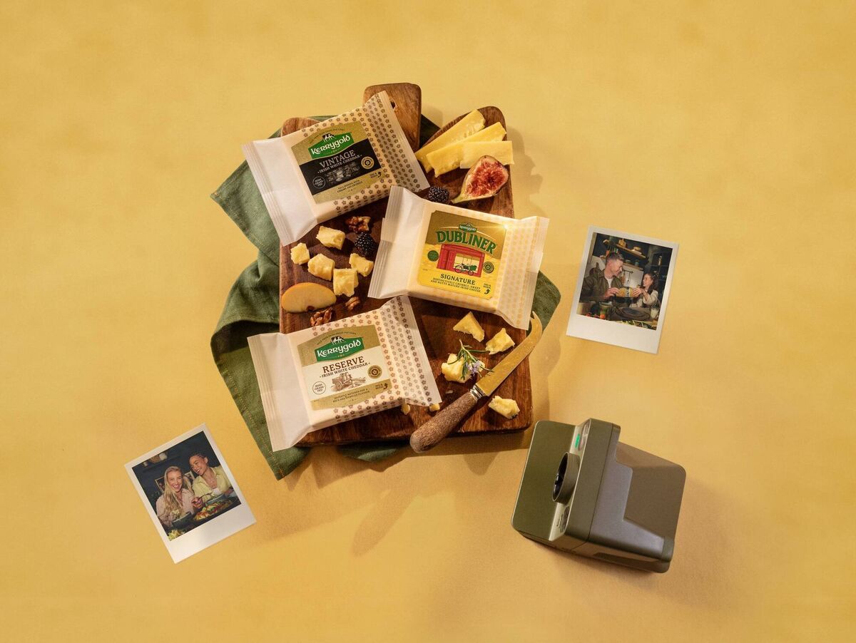 A selection of Kerrygold's range of cheddar cheese.