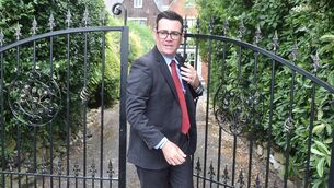 <p>Andy Burnham outside his house in Warrington, Cheshire. Mr Burnham is hotly tipped to be the next British prime minister. Picture: Peter Powell/PA</p>