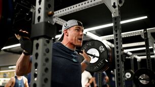 <p>Garry Ringrose during an Ireland rugby squad gym session at North Shore School in Sydney, Australia. Photo by Brendan Moran/Sportsfile</p>