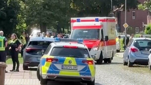 Police in Stade, Germany (NWM-TV via AP)