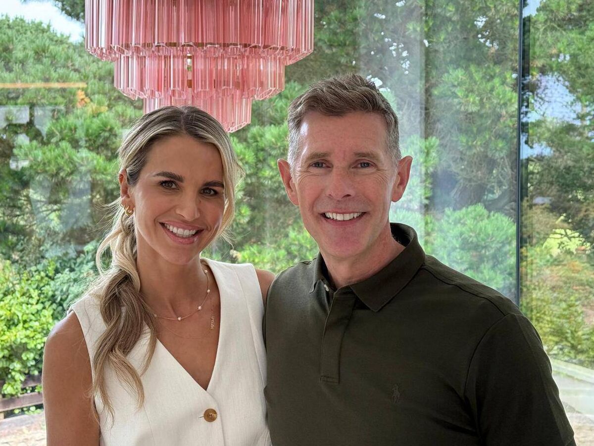  Dermot Bannon with Vogue Williams.