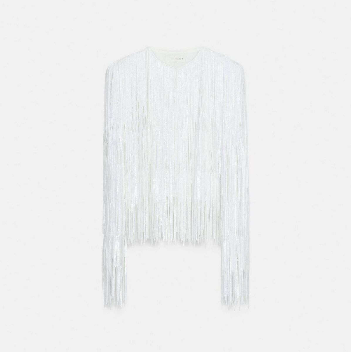 Sequined Fringe Jacket, €119, Zara Sequined Fringe Jacket, €119, Zara