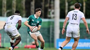<p>Ireland lost their opening game to England at the World Rugby Junior Championship. Pic: ©INPHO/Levan Verdzeuli</p>