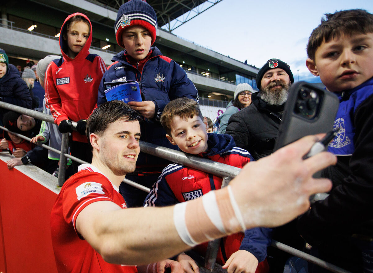 Cork's Darragh Fitzgibbon takes a selfie with supporters. Pic: Tom Maher/Inpho Cork's Darragh Fitzgibbon takes a selfie with supporters. Pic: Tom Maher/Inpho