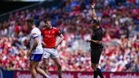 Seán Hurson gives a red card to Sean Callaghan 28/6/2026