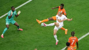<p>Erling Haaland #9 of Norway. Pic: Alex Slitz/Getty Images</p>