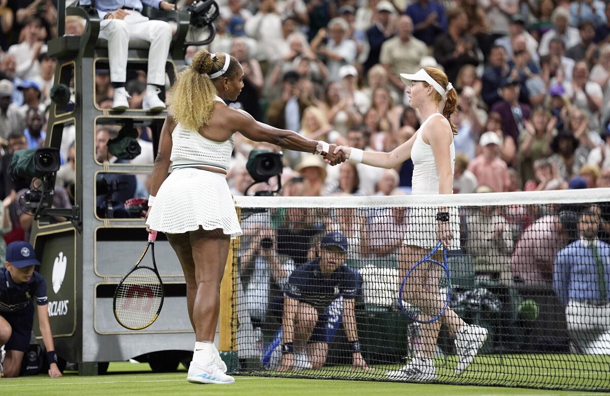 Maya Joint following her victory over Serena Williams. Andrew Matthews/PA Wire. Maya Joint following her victory over Serena Williams. Andrew Matthews/PA Wire.