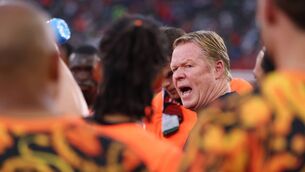 <p>Ronald Koeman, then-head coach of the Netherlands, speaks to his players. Pic: Alex Pantling/Getty Images</p> <p>Ronald Koeman, then-head coach of the Netherlands, speaks to his players. Pic: Alex Pantling/Getty Images</p>