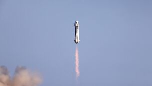 <p>Head of Nasa, Jared Isaacman said Amazon businessman, Jeff Bezos has made “great progress” on plans to establish a moon base since May. Picture: Mario Tama.</p>