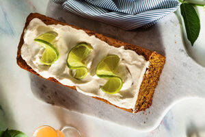 Summer lime and mint loaf