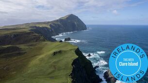 <p>The cliffs of Clare Island, Co Mayo.</p>