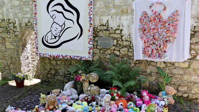 <p>Part of the Bessborough Mother and Baby Home annual summer commemoration at the Folly in the former institution in Blackrock, Cork. Picture: Jim Coughlan</p>