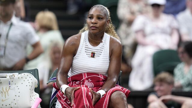 <p>Serena Williams’ Wimbledon appearance in women’s doubles with sister Venus is in doubt because of a knee injury. Pic: Andrew Matthews/PA Wire.</p>