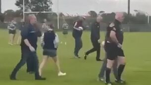 <p>Clare referee John O'Connell was escorted off the pitch after being injured following an U15 game on Monday evening. </p>
