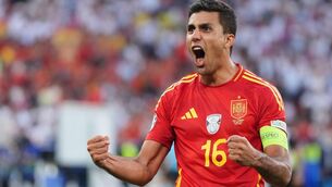 <p>NO PAIN NO SPAIN: It’s been reported this week that Rodri will undergo surgery for a ‘mystery injury’ once the World Cup draws to a close. Pic: Bradley Collyer/PA Wire.</p>