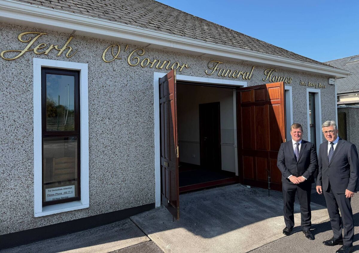 Brothers Brian (left) and Kevin O'Connor, directors of Jerh O'Connor Funeral Homes, at their Hazelwood Funeral Home in Glanmire, which is due to undergo a significant upgrade