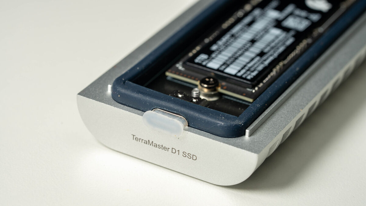 The TerraMaster D1 supports M.2 2280 drives for easy storage expansion. Picture: Noel Campion The TerraMaster D1 supports M.2 2280 drives for easy storage expansion. Picture: Noel Campion