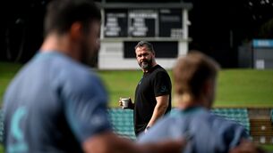 <p>Head coach Andy Farrell during an Ireland rugby squad training session. Pic: Brendan Moran/Sportsfile</p>