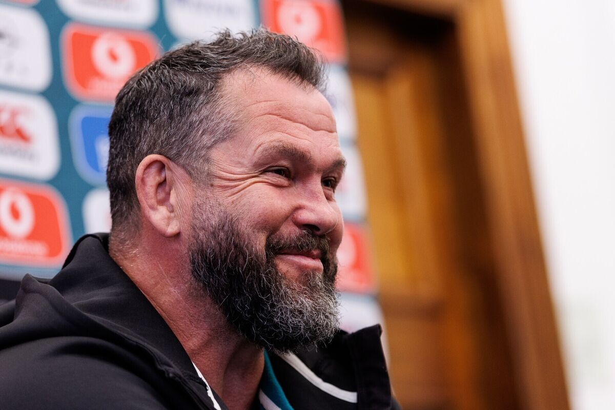 Ireland head coach Andy Farrell speaks to the media. Pic: Ben Brady/Inpho