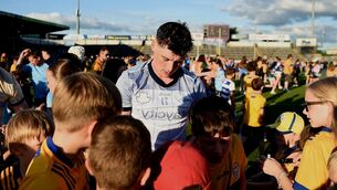 <p>Sean Rynne of Clare signs autographs. Pic: John Sheridan/Sportsfile</p> <p>Sean Rynne of Clare signs autographs. Pic: John Sheridan/Sportsfile</p>