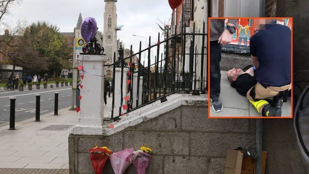<p>Riad Bouchaker (inset) has been found guilty of all eight charges, including the attempted murder of three children on Parnell Square East in November 2023.</p>