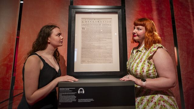 The Declaration of Independence, drafted by Thomas Jefferson, states that ‘all men are created equal’— but women and slaves were not included. Picture: Ben Birchall/PA <p>The Declaration of Independence, drafted by Thomas Jefferson, states that ‘all men are created equal’— but women and slaves were not included. Picture: Ben Birchall/PA</p>