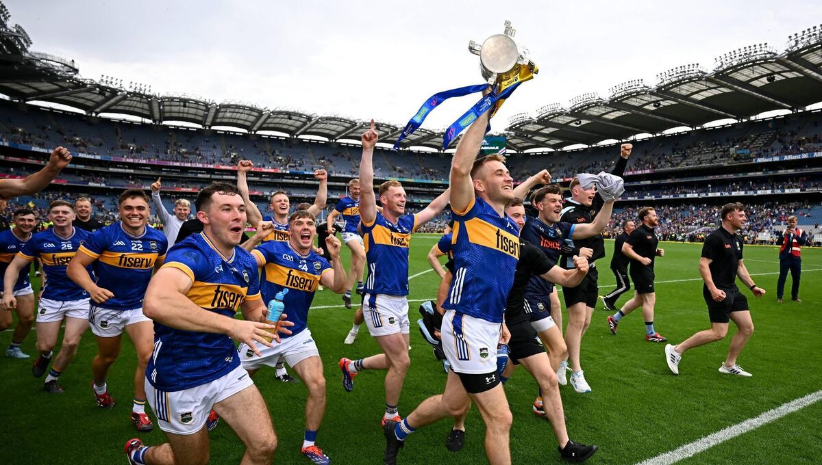 Tipperary celebrate after claiming the Liam MacCarthy cup at Croke Park. Pic: Seb Daly/Sportsfile Tipperary celebrate after claiming the Liam MacCarthy cup at Croke Park. Pic: Seb Daly/Sportsfile