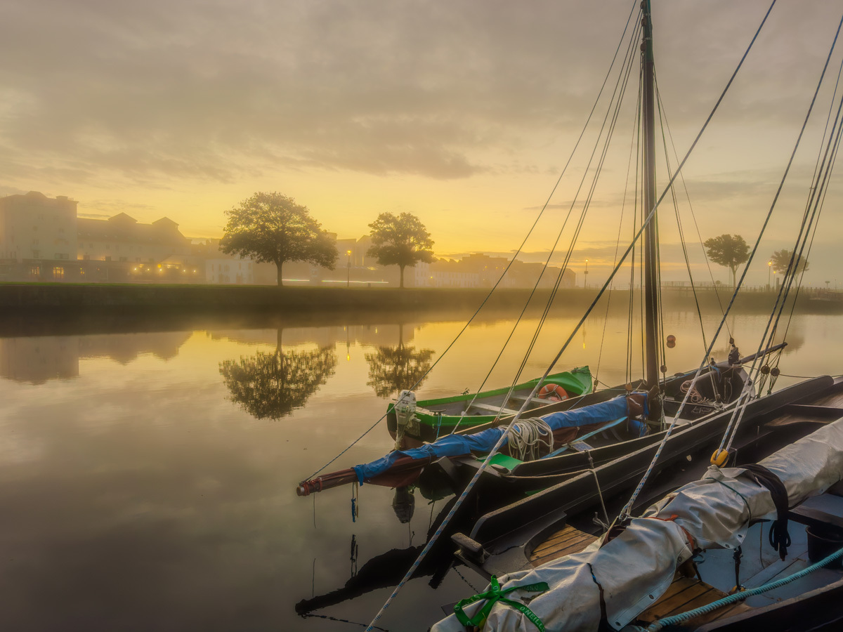 Michael DeliganMorning  Veil on Claddagh Basin Claddagh Basin, Galway City, Co. Galway