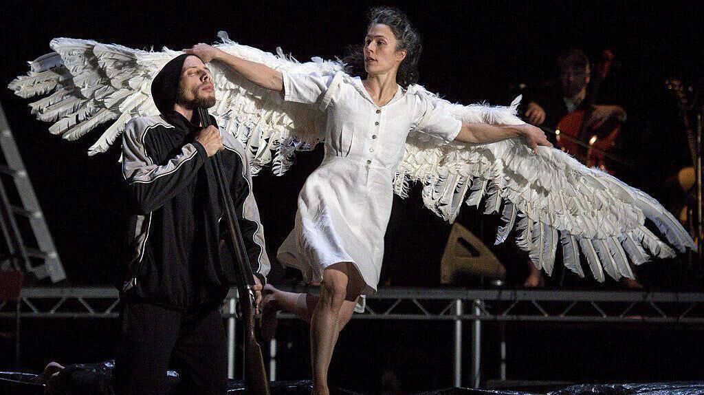 Michael Keegan-Dolan's adaptation of Swan Lake (Loch na hEala). Picture: Justin Tallis/AFP/Getty Images Michael Keegan-Dolan's adaptation of Swan Lake (Loch na hEala). Picture: Justin Tallis/AFP/Getty Images