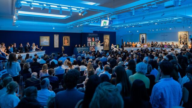 Oliver Barker, chairman of Sotheby's Europe, conducting the sale of the Lewis Collection. <p>Oliver Barker, chairman of Sotheby's Europe, conducting the sale of the Lewis Collection.</p>