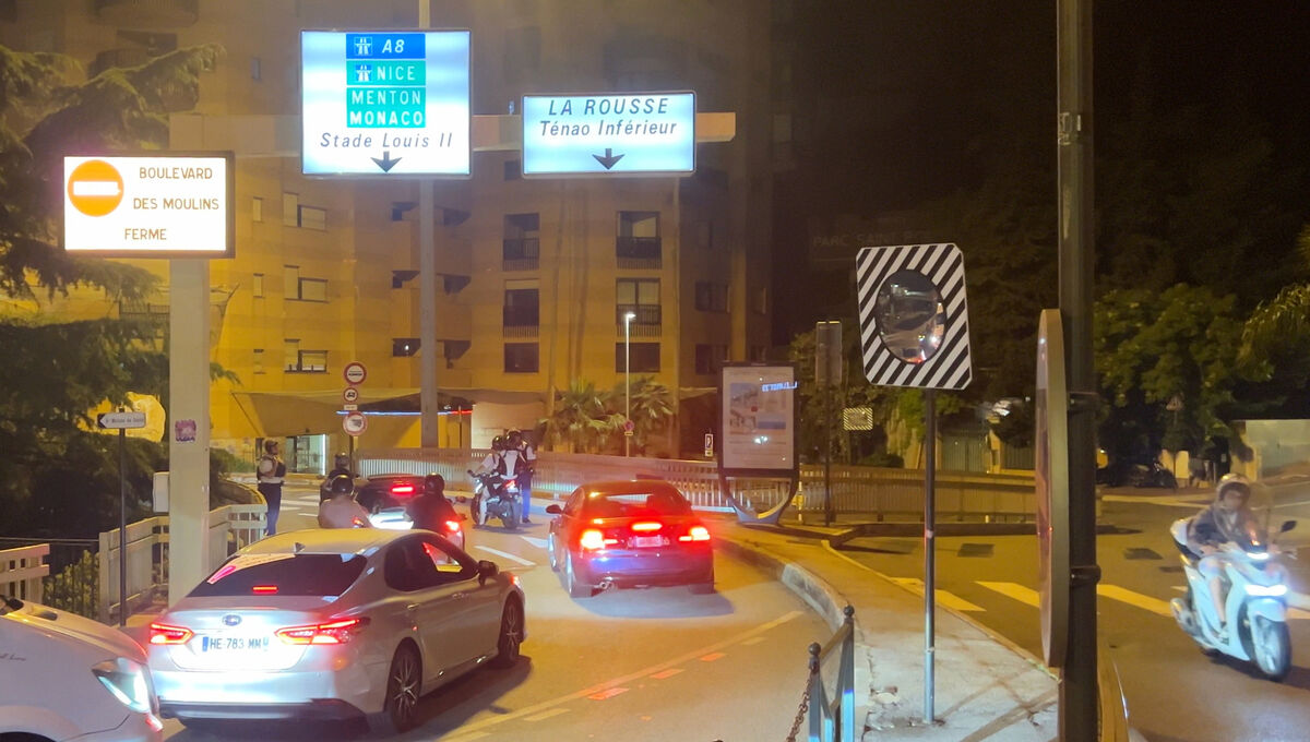 Police stop motorists after a blast from an explosive device injured multiple people at a residential building in Monaco, late Monday, June 29, 2026. Picture: AP Police stop motorists after a blast from an explosive device injured multiple people at a residential building in Monaco, late Monday, June 29, 2026. Picture: AP