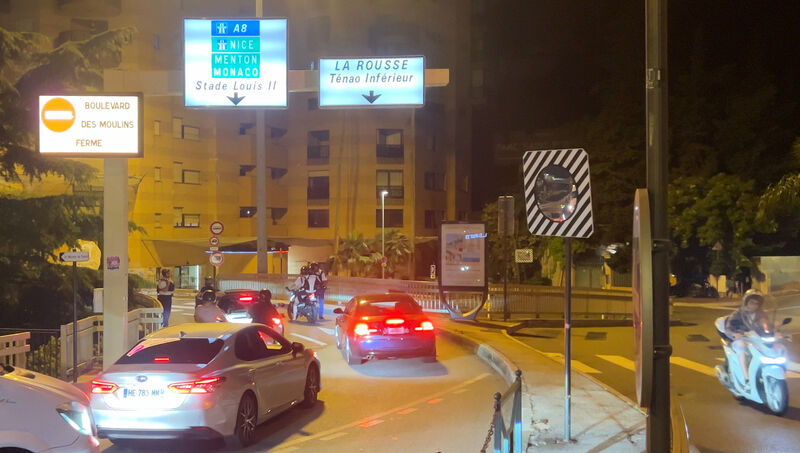 Police stop motorists after a blast from an explosive device injured multiple people at a residential building in Monaco, late Monday, June 29, 2026. Picture: AP Police stop motorists after a blast from an explosive device injured multiple people at a residential building in Monaco, late Monday, June 29, 2026. Picture: AP