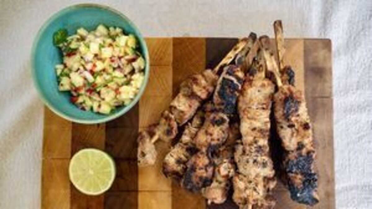 Malaysian-Spiced Barbecue Pork Fillet with Pineapple Salsa
