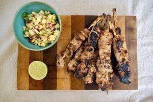 Malaysian-Spiced Barbecue Pork Fillet with Pineapple Salsa