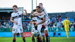 <p>Douglas James-Taylor scored Bohs' second goal against Drogs. Pic:  ©INPHO/Ryan Byrne</p>
