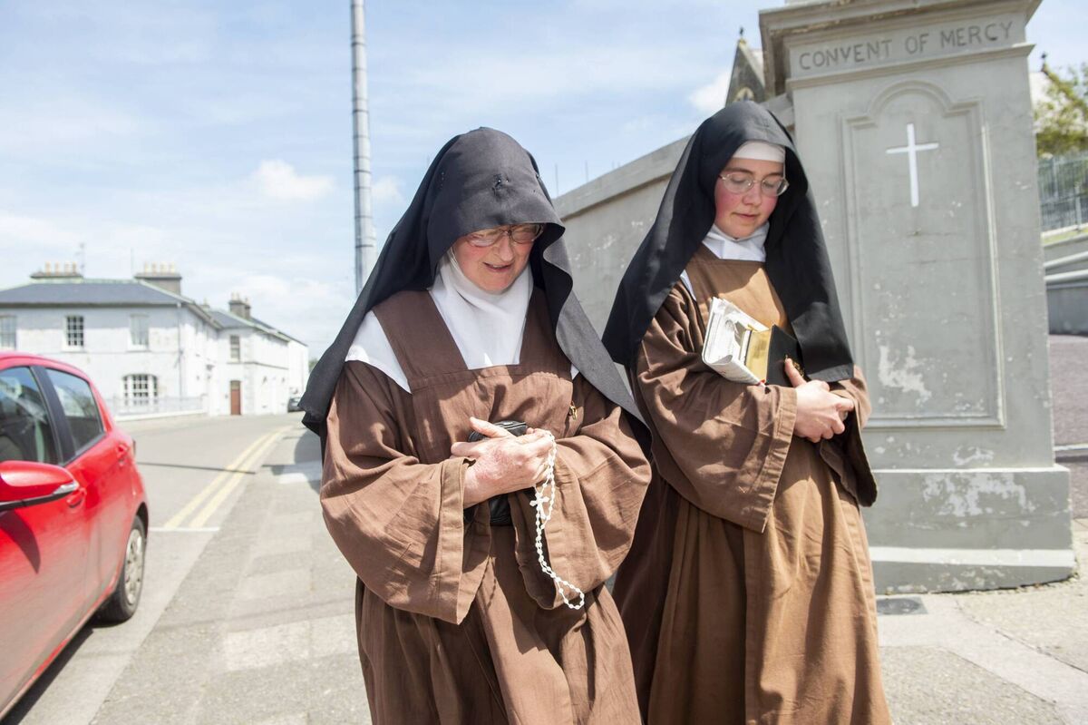 Sr Irene Gibson and Sr Anne Marie in Skibbereen, Co Cork, from the Holy Family Carmelite Hermitage, Leap, Co Cork. They attended the exorcism on December 8 at a time when inter-county travel was banned. Picture: Dan Linehan Sr Irene Gibson and Sr Anne Marie in Skibbereen, Co Cork, from the Holy Family Carmelite Hermitage, Leap, Co Cork. They attended the exorcism on December 8 at a time when inter-county travel was banned. Picture: Dan Linehan