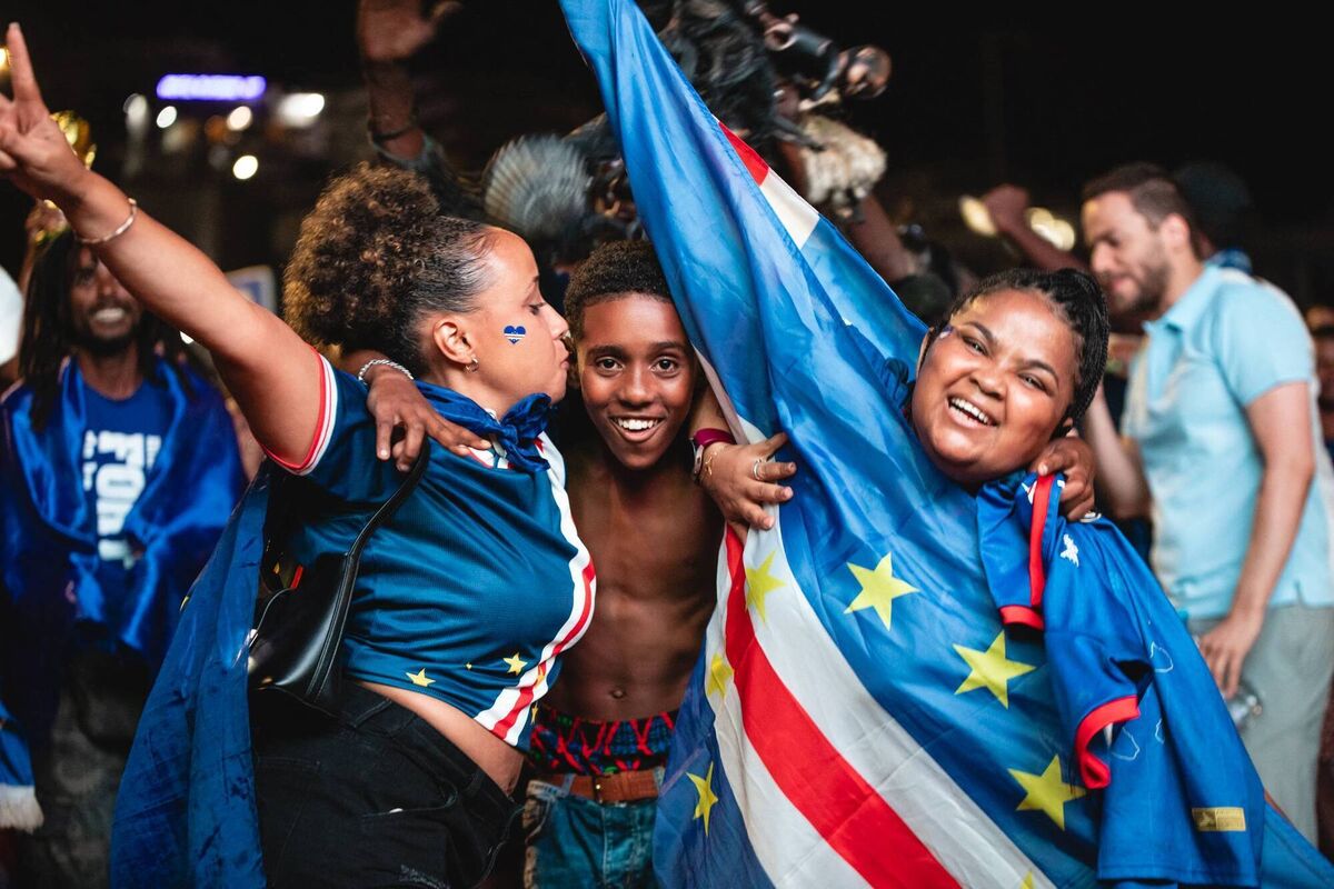 PROUD: Supporters of Cape Verde's national team are caught up in the mood watching their compatriots against mighty Argentina. Pic: Queila Fernandes/AFP via Getty Images