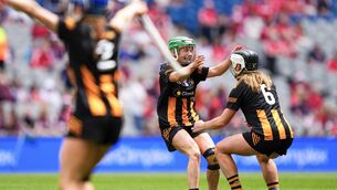 <p>Kilkenny's Niamh Deely and Kilkenny's Laura Murphy celebrates. Pic: INPHO/James Lawlor</p> <p>Kilkenny's Niamh Deely and Kilkenny's Laura Murphy celebrates. Pic: INPHO/James Lawlor</p>