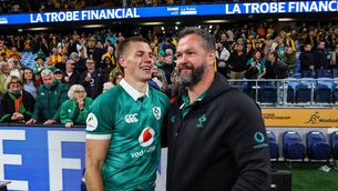 <p>COOL: Andy Farrrell saluted Sam Prendergast's calmness in the white heat of battle at Allianz Stadium,in Sydney. Pic: Ben Brady, Inpho</p> <p>COOL: Andy Farrrell saluted Sam Prendergast's calmness in the white heat of battle at Allianz Stadium,in Sydney. Pic: Ben Brady, Inpho</p>